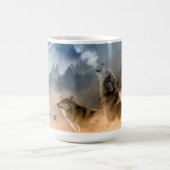 Yellowstone Wölfe Kaffeepause Tasse (Mittel)