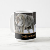 Yellowstone Wölfe Kaffeepause Tasse (Vorderseite Links)