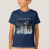 Yellowstone Wolves Kids T-Shirt (Vorderseite)