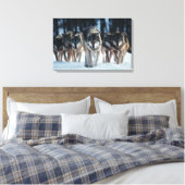 Yellowstone Wolves Leinwand Art (Insitu (Schlafzimmer))