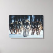 Yellowstone Wolves Leinwand Art (Vorderseite)