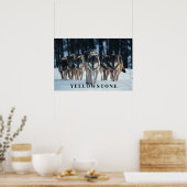 Yellowstone Wolves Poster Art (Küche)