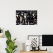 Yellowstone Wolves Poster Art (Heimbüro)