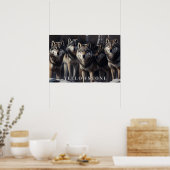Yellowstone Wolves Poster Art (Küche)