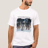 Yellowstone Wolves T-Shirt (Vorderseite)