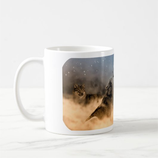 Yellowstone Wolves-Tasse Kaffeetasse (Links)