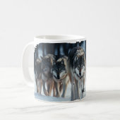 Yellowstone Wolves-Tasse Kaffeetasse (Vorderseite Links)