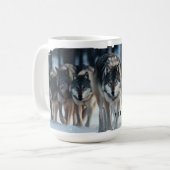 Yellowstone Wolves-Tasse Kaffeetasse (Vorderseite Links)