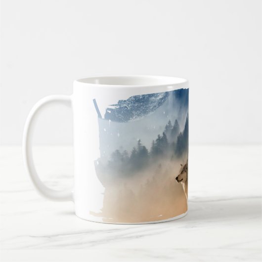 Yellowstone Wolves-Tasse Kaffeetasse (Links)