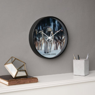 Yellowstone Wolves Uhr