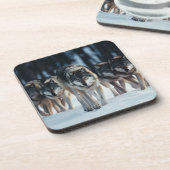 Yellowstone Wolves Untersetzer Set (Linke Seite)