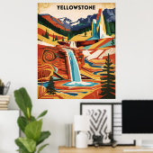Yellowstone Wonders Poster (Heimbüro)