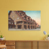 Yellowstone, WY - Eingang zum alten Treppenheim Leinwanddruck (Insitu (Wohnzimmer))