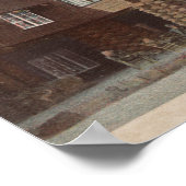 Yellowstone, WY - Eingang zum alten Treppenheim Poster (Ecke)