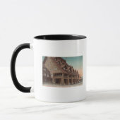 Yellowstone, WY - Eingang zum alten Treppenheim Tasse (Links)