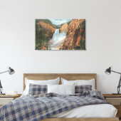 Yellowstone, WY - Great Falls und Grand Leinwanddruck (Insitu (Schlafzimmer))