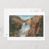 Yellowstone, WY - Great Falls und Grand Postkarte (Vorne/Hinten)