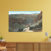 Yellowstone, WY - Yellowstone Highway und Wind 2 Leinwanddruck (Insitu (Wohnzimmer))