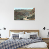 Yellowstone, WY - Yellowstone Highway und Wind 2 Leinwanddruck (Insitu (Schlafzimmer))