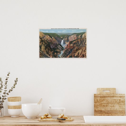 Yellowstone, WYfrom Artist's Point Poster (Küche)