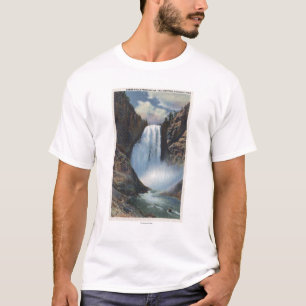 Yellowstone, WYLower fällt von unterhalb der T-Shirt