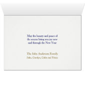 Yellowstone Wyoming Christmas Card (Innenansicht Horizontal (Unten))