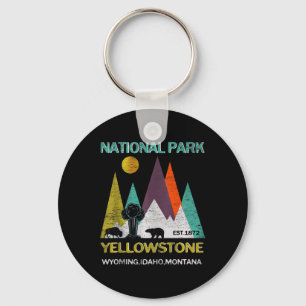 Yellowstone Wyoming Us Nationalpark Camping Wander Schlüsselanhänger