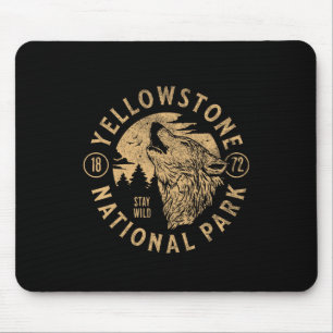 Yellowstone Wyoming Wolf Natur Wanderung Outdoor V Mousepad