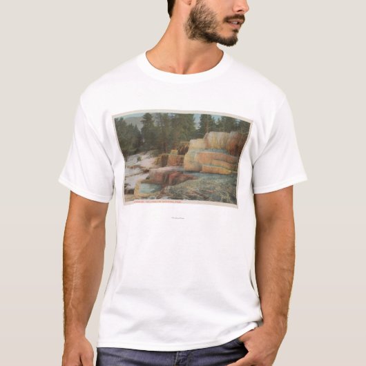 Yellowstone, WYView der Engels-Terrasse T-Shirt (Vorderseite)