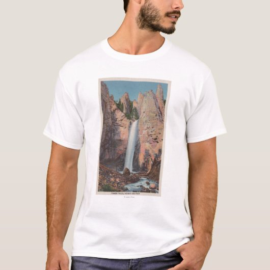 Yellowstone, WYView der Turm-Fälle T-Shirt (Vorderseite)