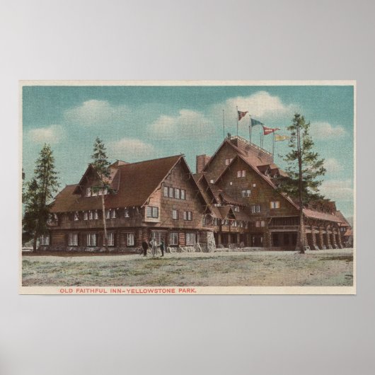 Yellowstone, WYView des ganzen alten Treppenheims Poster (Vorne)