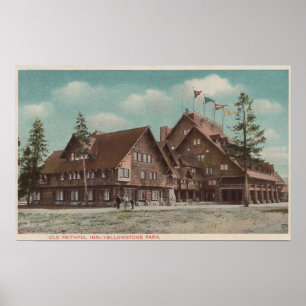 Yellowstone, WYView des ganzen alten zuverlässigen Poster