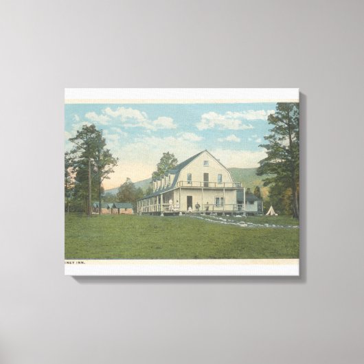 Yellowstone, WYView des Piney Inn Leinwanddruck (Vorderseite)