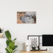 Yellowstone, WYView of Crater of Mud Volcano Poster (Heimbüro)