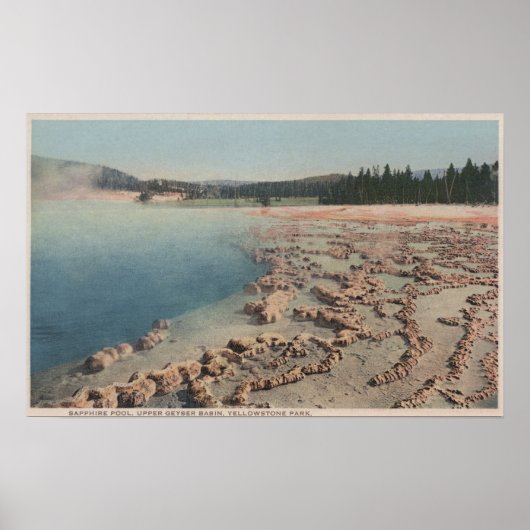 Yellowstone, WYView of Sapphire Pool Poster (Vorne)