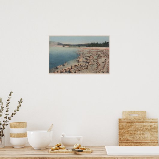 Yellowstone, WYView of Sapphire Pool Poster (Küche)