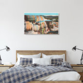 Yellowstone, WYView von Mammoth Hot Springs Leinwanddruck (Insitu (Schlafzimmer))