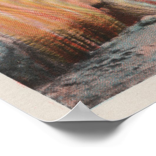 Yellowstone, WYView von Mammoth Hot Springs Poster (Ecke)