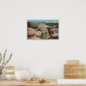 Yellowstone, WYView von Mammoth Hot Springs Poster (Küche)