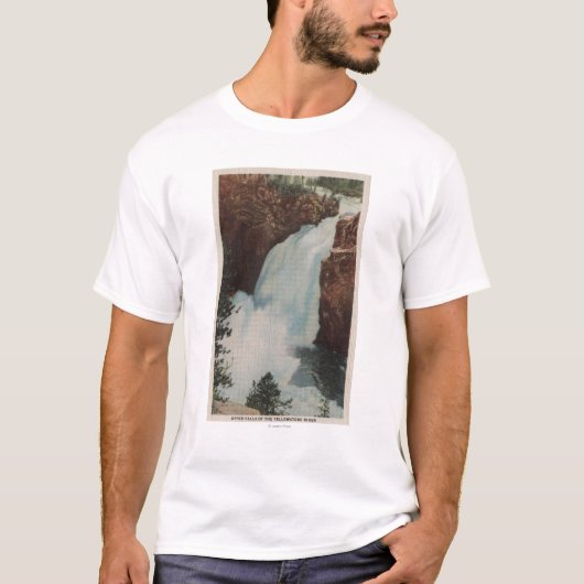 Yellowstone, WYView von Yellowstone River Fällen T-Shirt (Vorderseite)