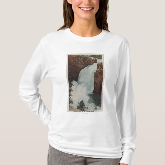 Yellowstone, WYView von Yellowstone River Fällen T-Shirt (Vorderseite)