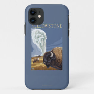 YellowstoneBison mit altem zuverlässigem Case-Mate iPhone Hülle