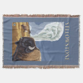 YellowstoneBison mit altem zuverlässigem Decke (Vorderseite)