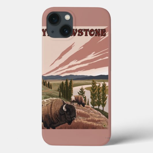 YellowstoneBison Szene Case-Mate iPhone Hülle (Rückseite)