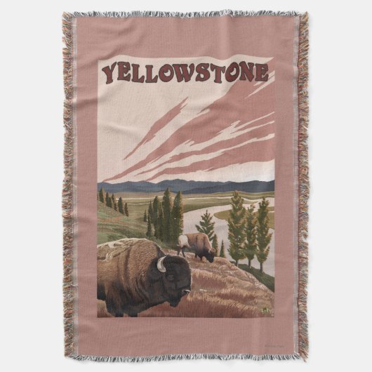 YellowstoneBison Szene Decke (Vorderseite Vertikal)