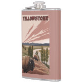 YellowstoneBison Szene Flachmann (Links)