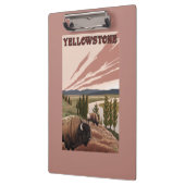 YellowstoneBison Szene Klemmbrett (Links)