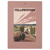 YellowstoneBison Szene Klemmbrett (Rückseite)
