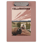 YellowstoneBison Szene Klemmbrett (Vorderseite)