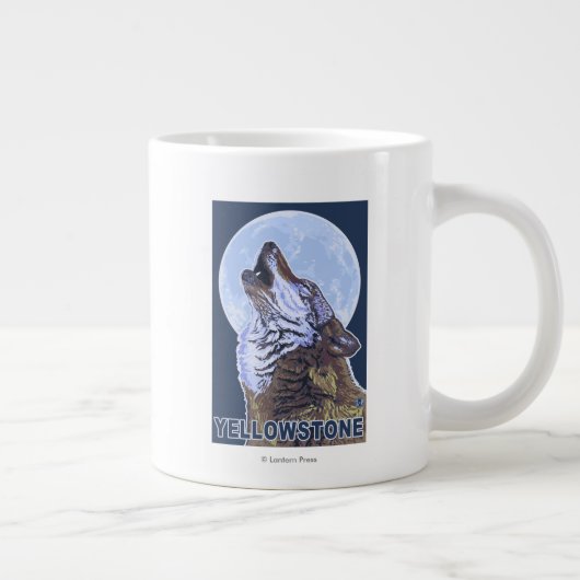 YellowstoneHowling Wolf Jumbo-Tasse (Rechts)